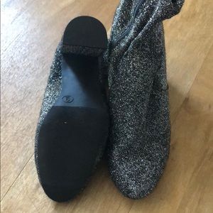 Shoes - Silver lurex sock booties Shoes - Silver lurex sock booties